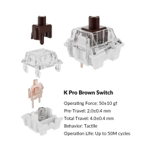 Купить Клавиатура Keychron C1 Pro 87 Key Keychron K Pro Brown Switch (C1PK3_KEYCHRON) Black - фото 4