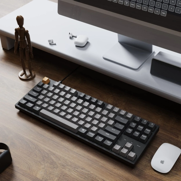 Купить Клавиатура Keychron C1 Pro 87 Key Keychron K Pro Brown Switch (C1PK3_KEYCHRON) Black - фото 6