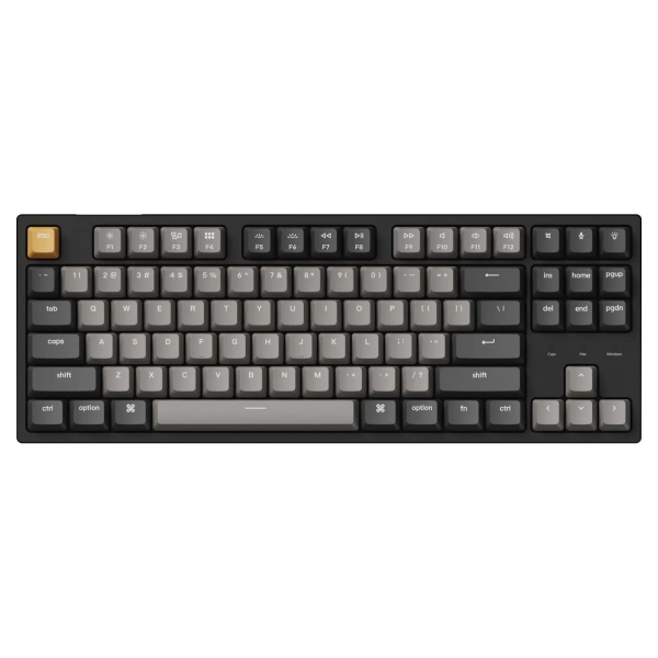 Купить Клавиатура Keychron C1 Pro 87 Key Keychron K Pro Brown Switch (C1PK3_KEYCHRON) Black - фото 1