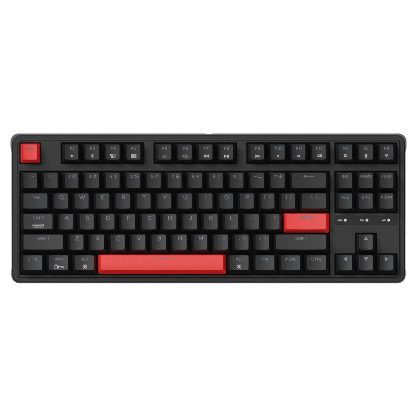 Купить Клавиатура Keychron C3 Pro 87 Key RGB Hot-Swap K Pro Red (C3PH1_KEYCHRON) Black - фото 1