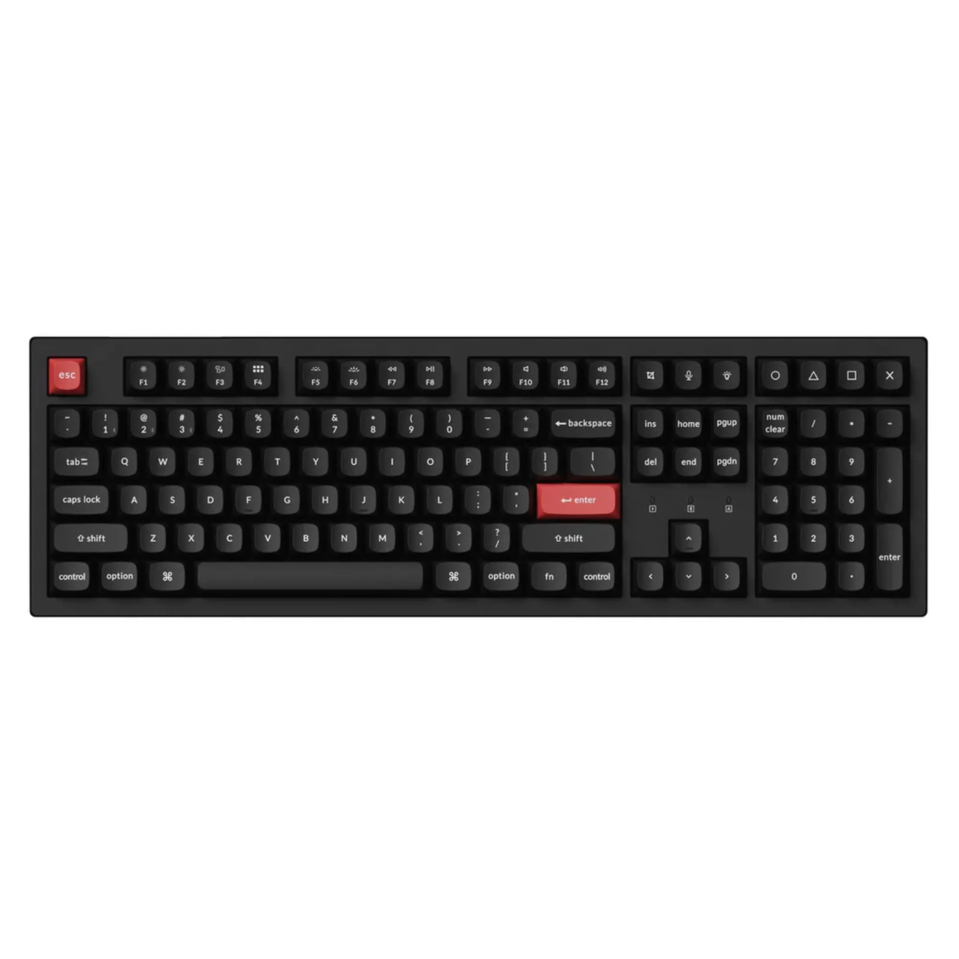 Купить Клавиатура Keychron K10 Pro 108 Key RGB K Pro Red (K10P-B1-UA) Black - фото 1