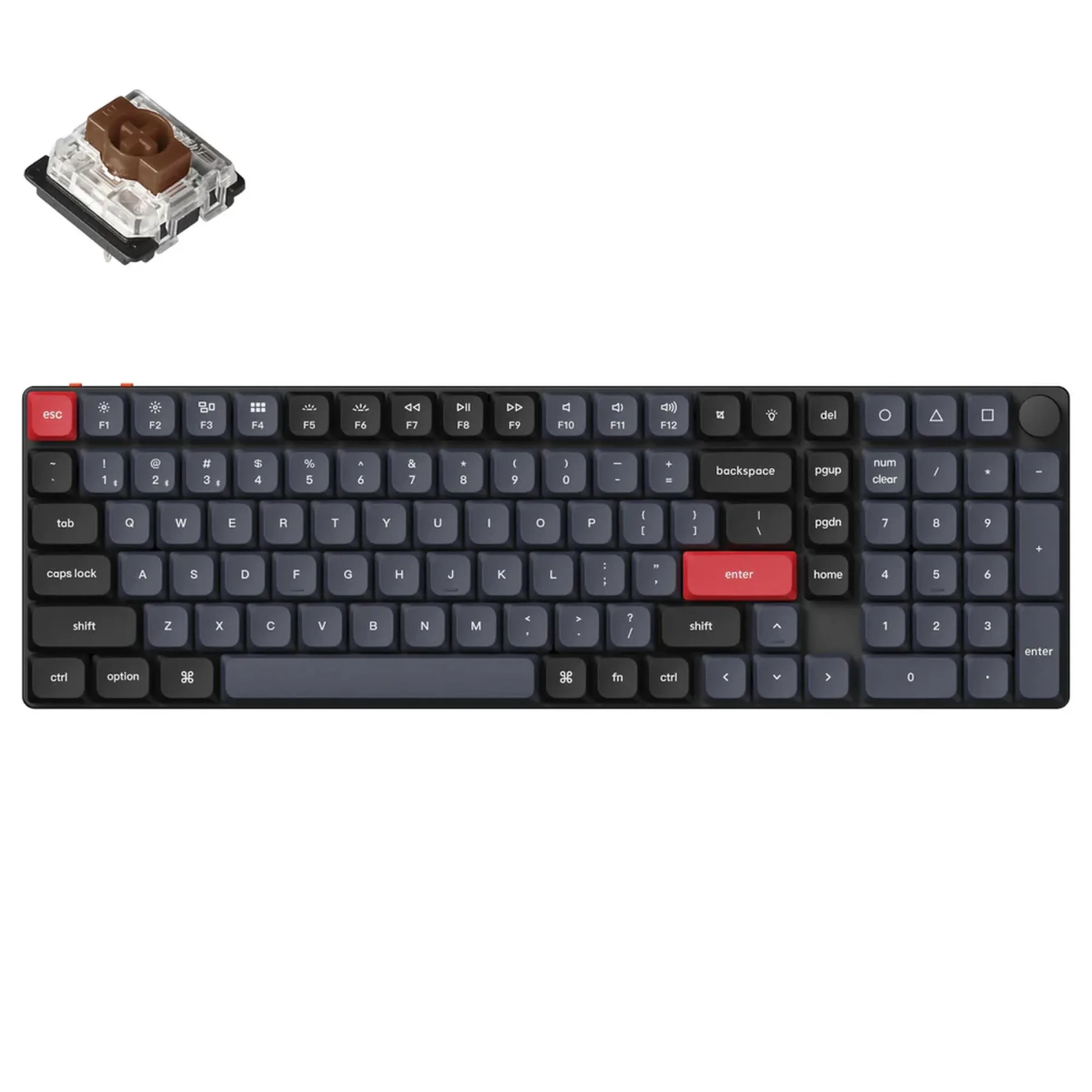 Купити Клавіатура Keychron K17 Pro 103 Key RGB Gateron MX 2.0 Brown (K17P-B3-UA) Black - фото 2