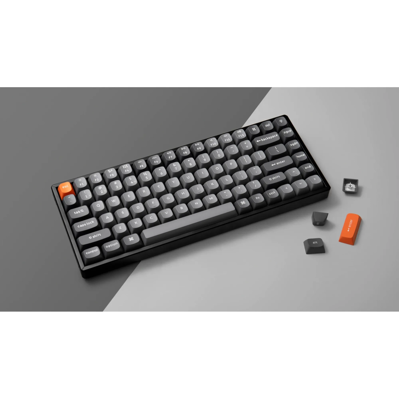 Купити Клавіатура Keychron K2 Max 84 Key RGB Hot-Swap Keychron Super Brown (K2M-J3-UA) Black - фото 4