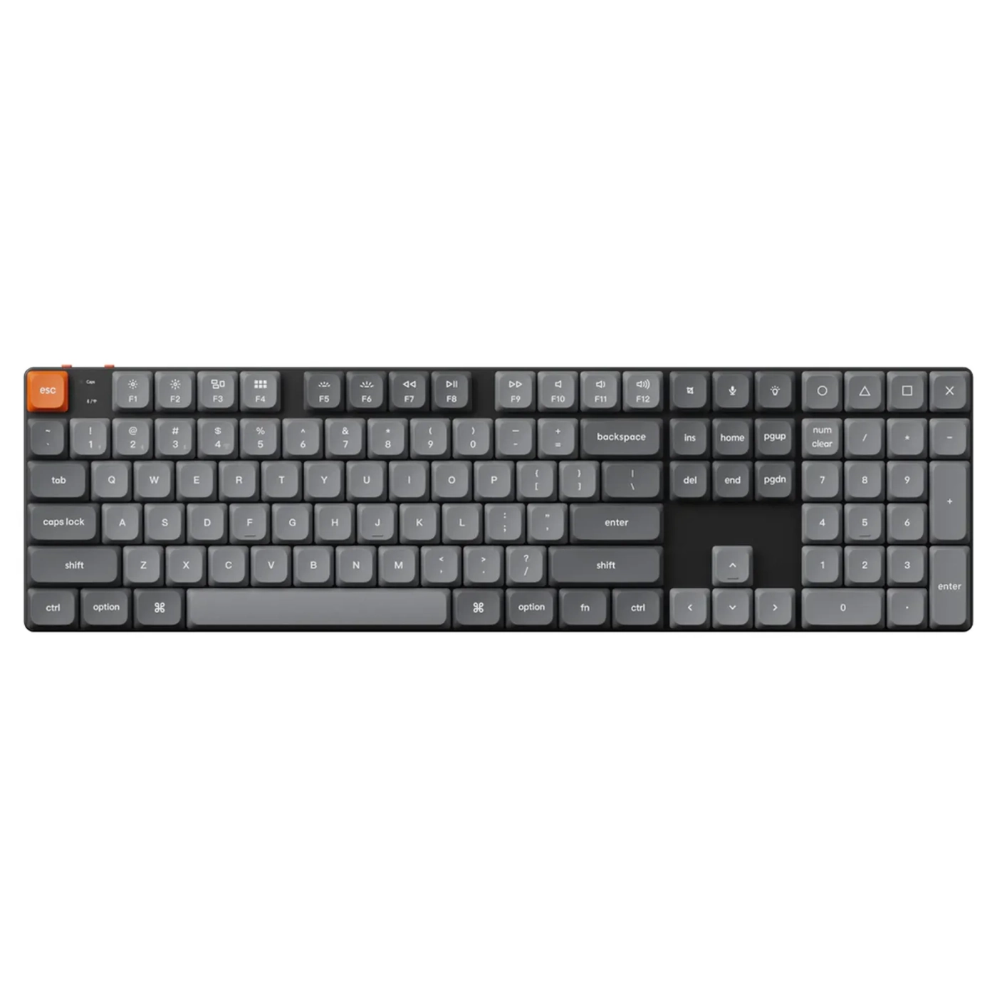 Купить Клавиатура Keychron K5 Max 108 Key RGB Gateron MX 2.0 Red (K5M-B1-UA) Black - фото 1