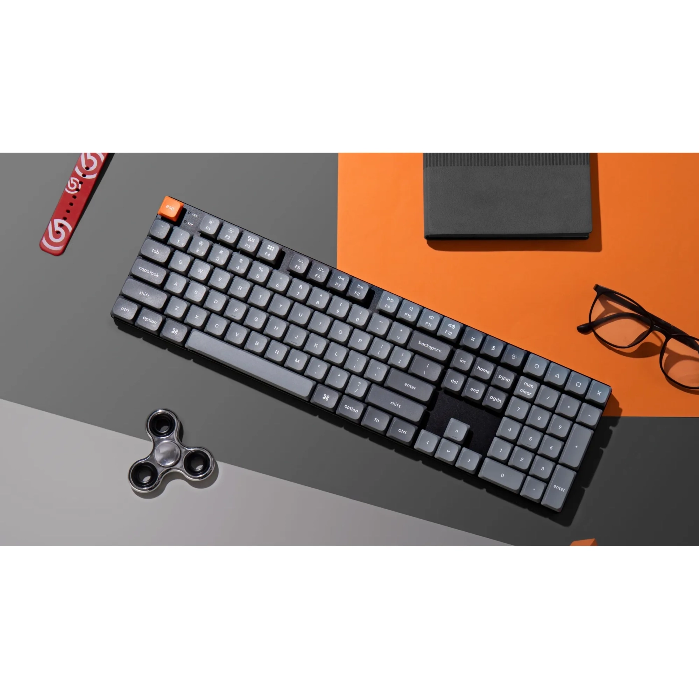 Купить Клавиатура Keychron K5 Max 108 Key RGB Gateron MX 2.0 Red (K5M-B1-UA) Black - фото 7