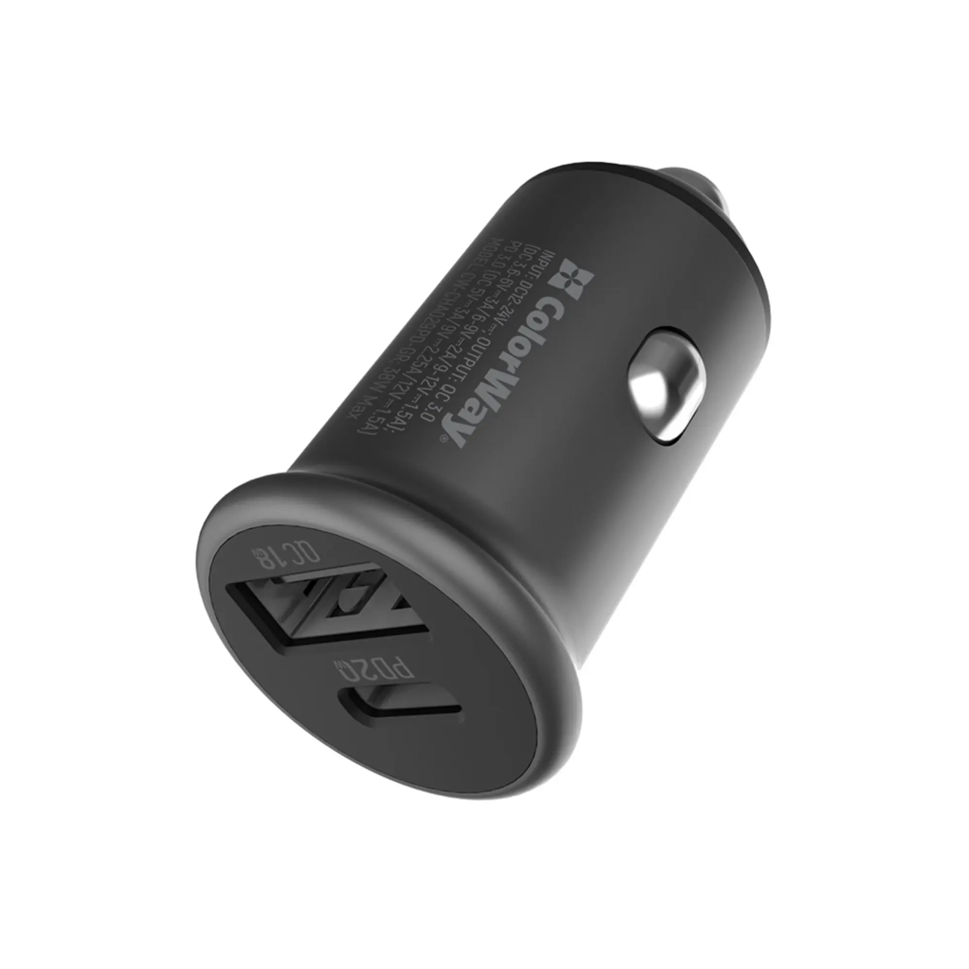 Купити Автомобильное зарядное устройство ColorWay USB-C+USB 38W Gray (CW-CHA029PD-GR) - фото 2