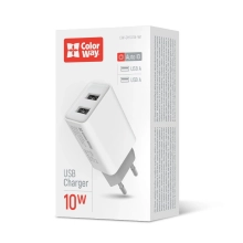 Купить Зарядное устройство ColorWay 2USB 10W 2.1A White (CW-CHS015-WT) - фото 8