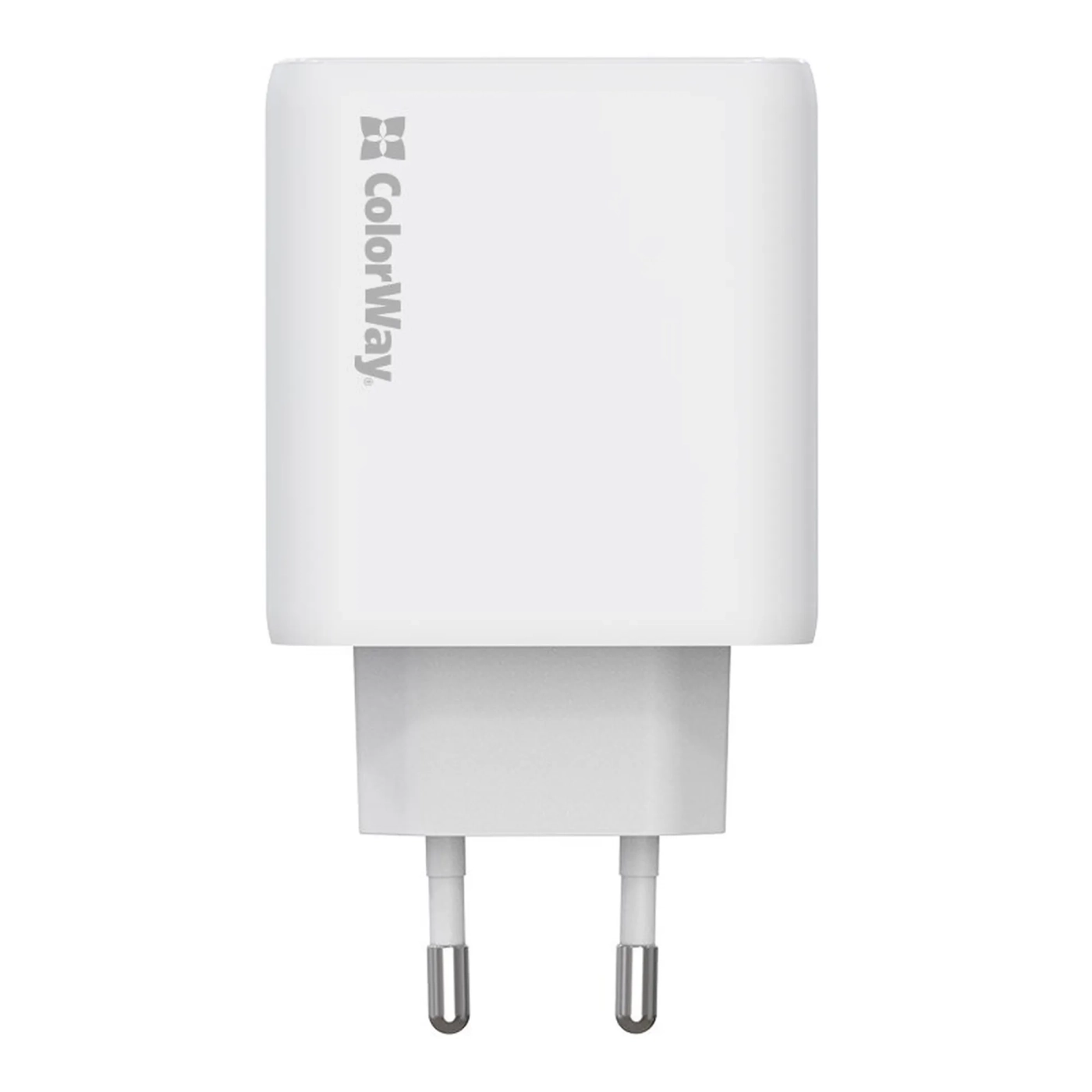 Купить Зарядное устройство ColorWay 2USB-C 50W GaN Mini White (CW-CHS050PD-WT) - фото 4