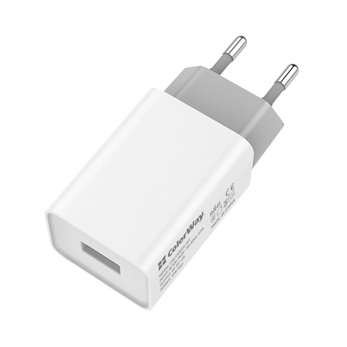 Купить Зарядное устройство ColorWay USB 10W 2A White (CW-CHS012-WT) - фото 5