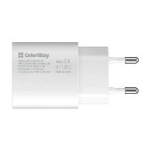 Купить Зарядное устройство ColorWay USB-C 25W 3A White (CW-CHS033PD-WT) - фото 3