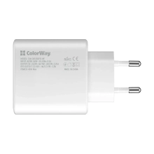 Купить Зарядное устройство ColorWay USB-C 45W 3A White (CW-CHS034PD-WT) - фото 4