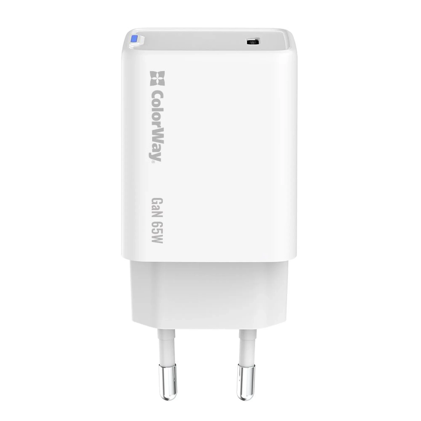Купить Зарядное устройство ColorWay USB-C 65W GaN Mini White (CW-CHS049PD-WT) - фото 4