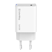 Купить Зарядное устройство ColorWay USB-C 65W GaN Mini White (CW-CHS049PD-WT) - фото 4