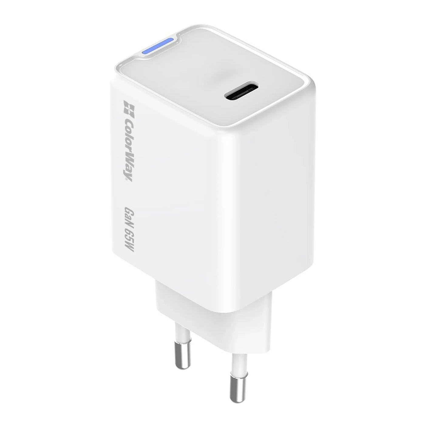 Купить Зарядное устройство ColorWay USB-C 65W GaN Mini White (CW-CHS049PD-WT) - фото 5