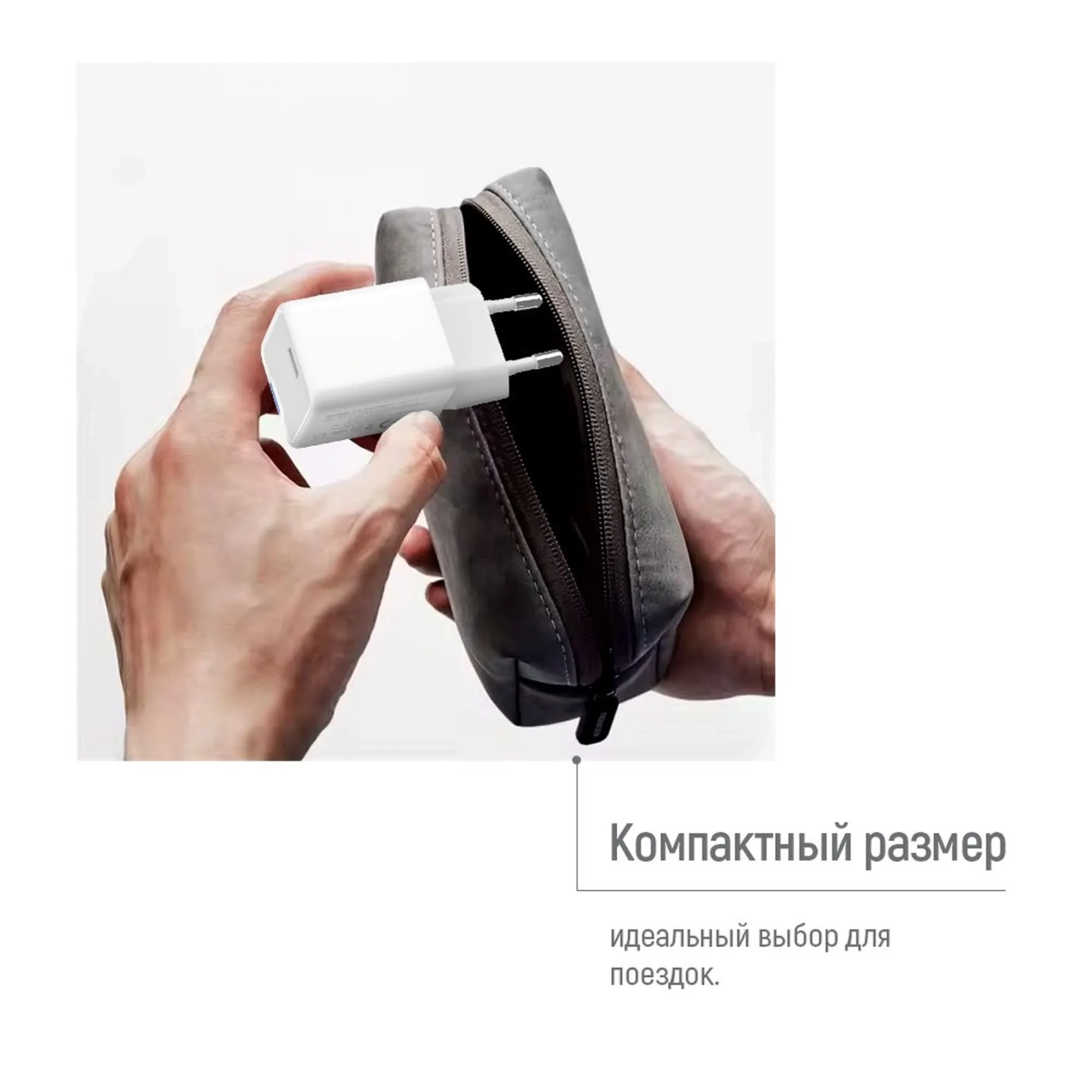 Купить Зарядное устройство ColorWay USB-C 65W GaN Mini White (CW-CHS049PD-WT) - фото 10