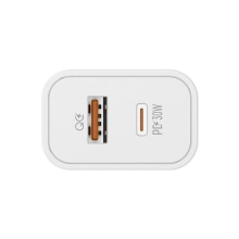 Купить Зарядное устройство ColorWay USB-C+USB 30W 3A White (CW-CHS037PD-WT) - фото 5