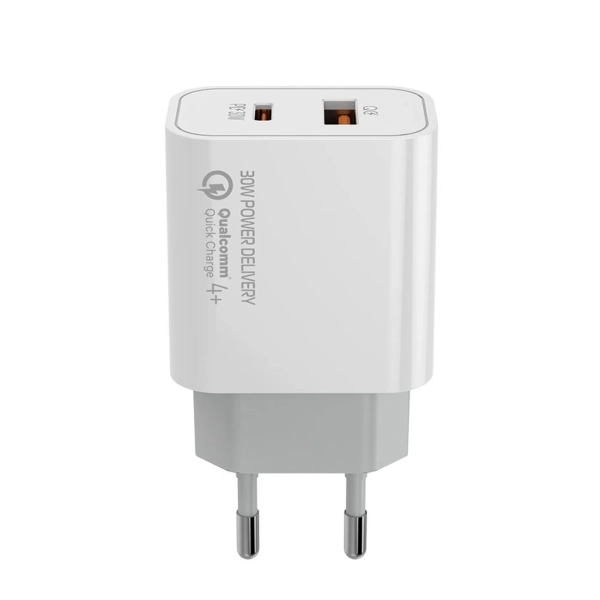 Купить Зарядное устройство ColorWay USB-C+USB 30W 3A White (CW-CHS037PD-WT) - фото 6