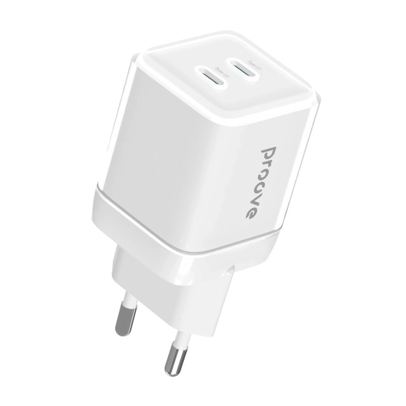 Купить Зарядное устройство Proove Pure GaN Max 67W 2xUSB-C White (WCPU67022202) - фото 1