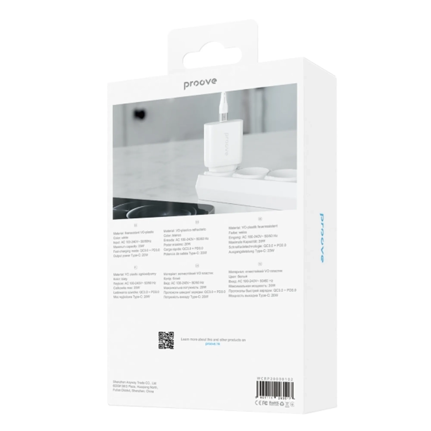 Купити Зарядний пристрій Proove Rapid 20W USB-C White (WCRP20000102) - фото 3
