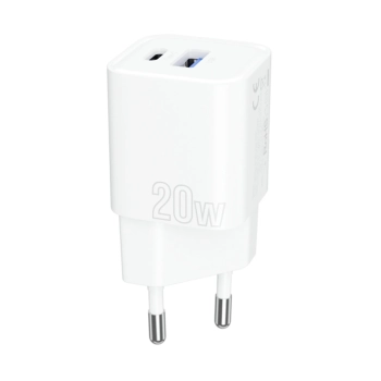 Купить Зарядное устройство Proove Silicone Power Plus 20W USB-C+USB White (WCSP2011002)_ - фото 1