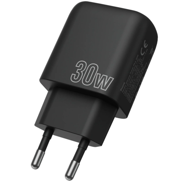 Купити Зарядний пристрій Proove Silicone Power Plus 30W USB-C+USB Black (WCSP3011001)_ - фото 2