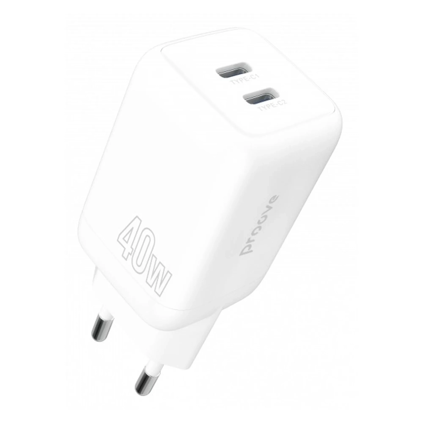 Купити Зарядний пристрій Proove Silicone Power 40W 2xUSB-C White (WCSP4020002) - фото 1