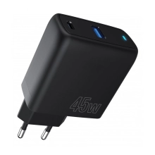 Купити Зарядний пристрій Proove Silicone Power 45W USB-C+USB Black (WCSP45110001)_ - фото 1