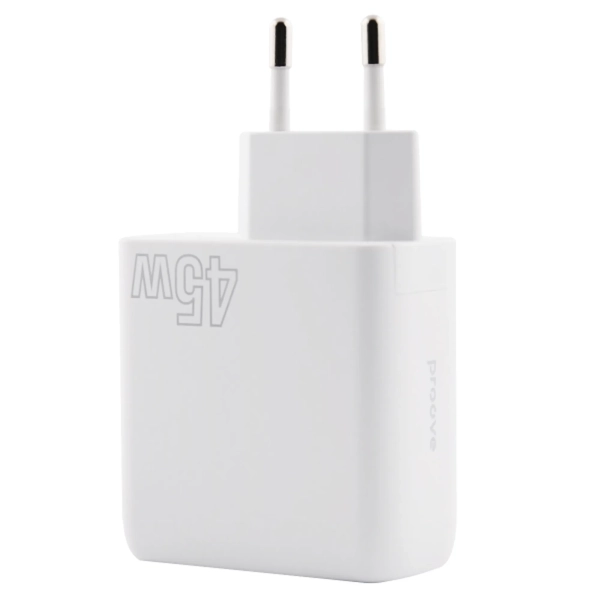 Купить Зарядное устройство Proove Silicone Power 45W USB-C+USB White (WCSP45110002)_ - фото 2