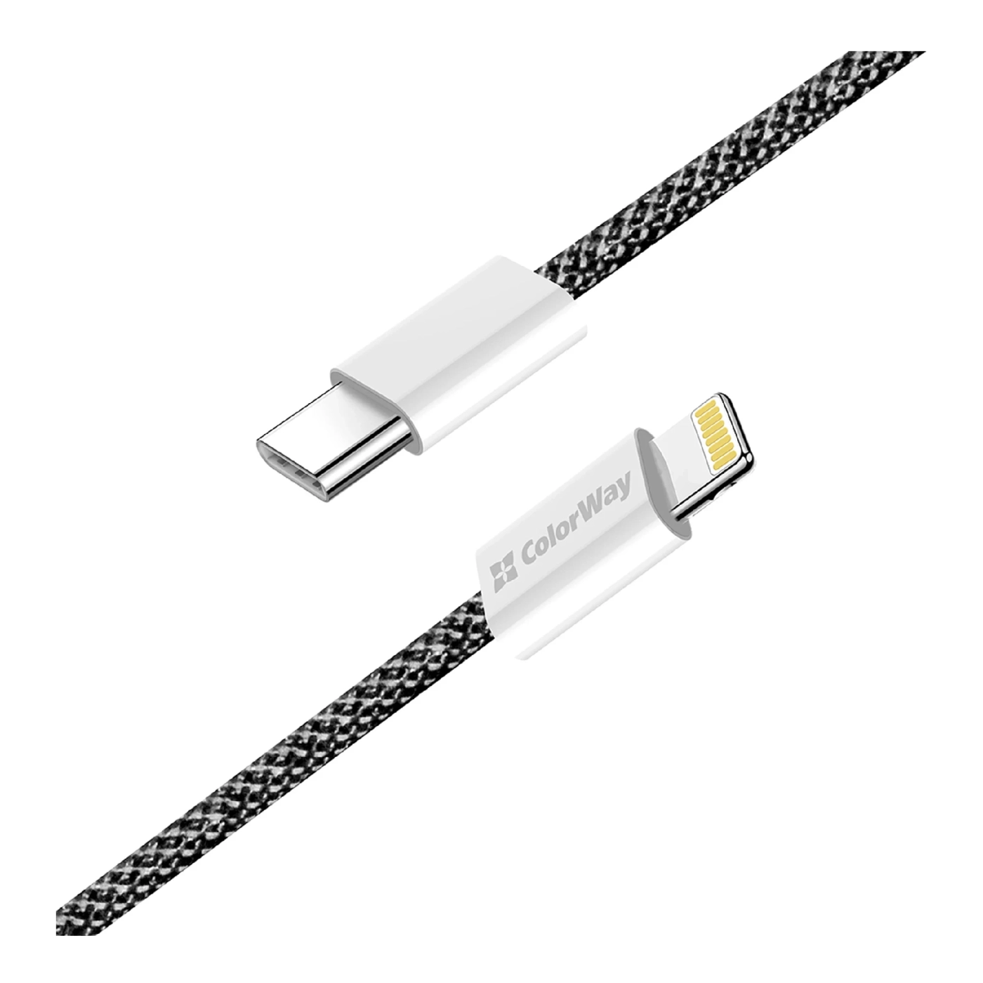 Купить Кабель ColorWay USB-C - Lightning 27W 3A 2m Black (CW-CBPDCL068-BK) - фото 3