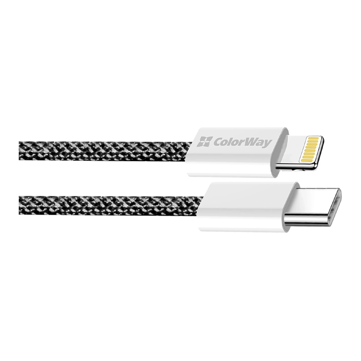 Купить Кабель ColorWay USB-C - Lightning 27W 3A 2m Black (CW-CBPDCL068-BK) - фото 6