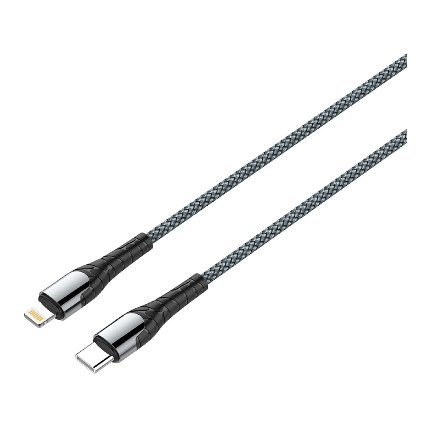 Купить Кабель ColorWay USB-C - Lightning 30W 3А 1m Grey (CW-CBPDCL033-GR) - фото 1