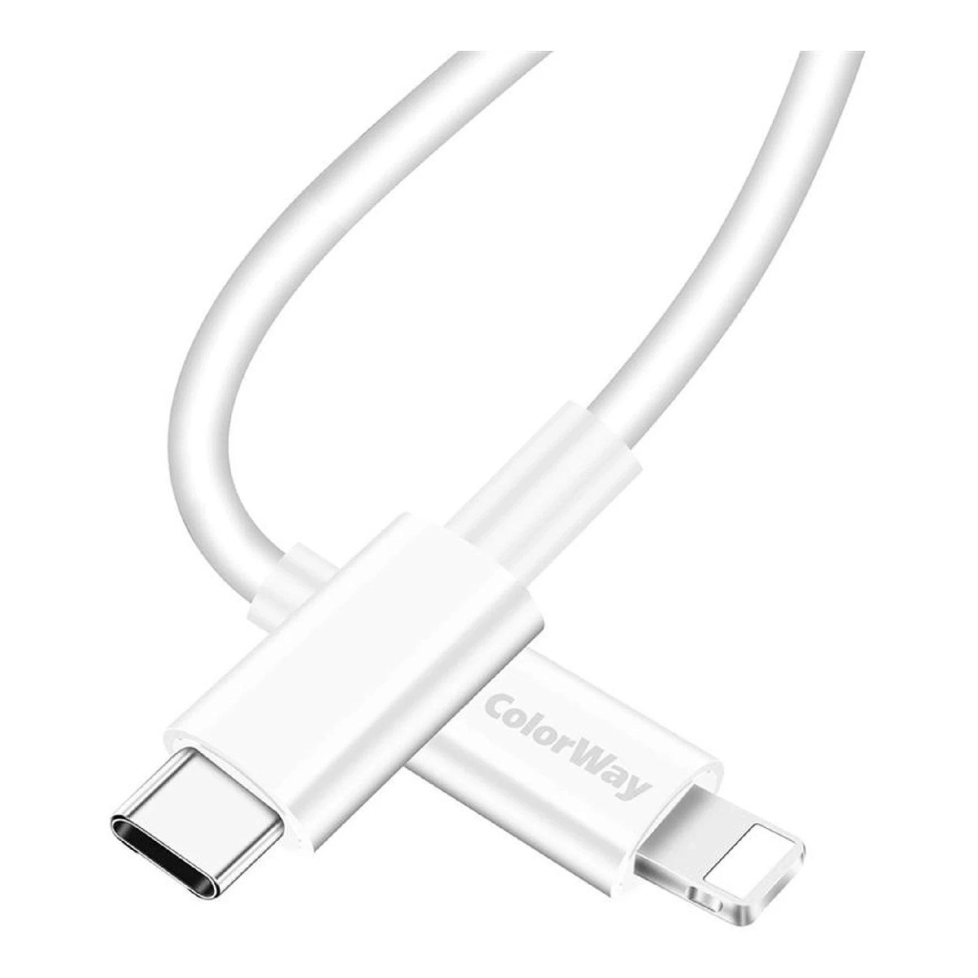 Купить Кабель ColorWay USB-C - Lightning 30W 3А 1m White (CW-CBPDCL032-WH) - фото 3