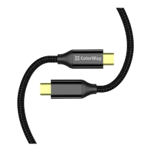 Купити Кабель ColorWay USB-C - USB-C 100W 5А 1m Black (CW-CBPDCC062-BK) - фото 3