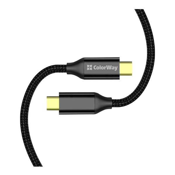 Купити Кабель ColorWay USB-C - USB-C 100W 5А 1m Black (CW-CBPDCC062-BK) - фото 3