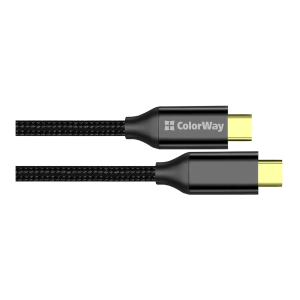 Купити Кабель ColorWay USB-C - USB-C 100W 5А 1m Black (CW-CBPDCC062-BK) - фото 5