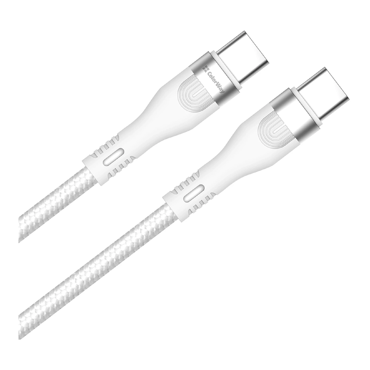 Купить Кабель ColorWay USB-C - USB-C 240W 5А 1m White (CW-CBPDCC065-WT) - фото 1