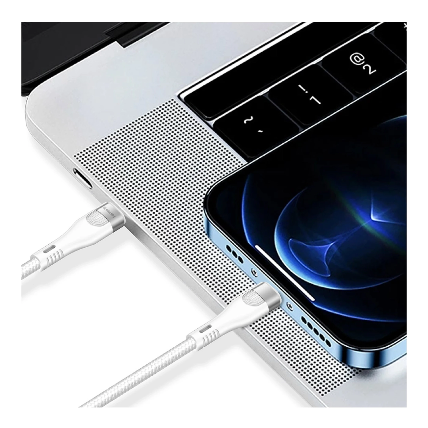 Купить Кабель ColorWay USB-C - USB-C 240W 5А 1m White (CW-CBPDCC065-WT) - фото 7