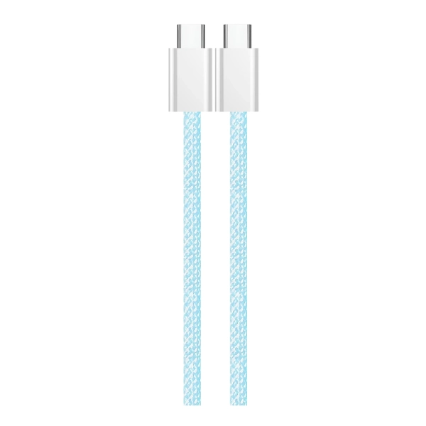 Купить Кабель ColorWay USB-C - USB-C 60W 3А 1m Blue (CW-CBPDCC061-BL) - фото 2