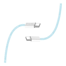 Купить Кабель ColorWay USB-C - USB-C 60W 3А 1m Blue (CW-CBPDCC061-BL) - фото 6