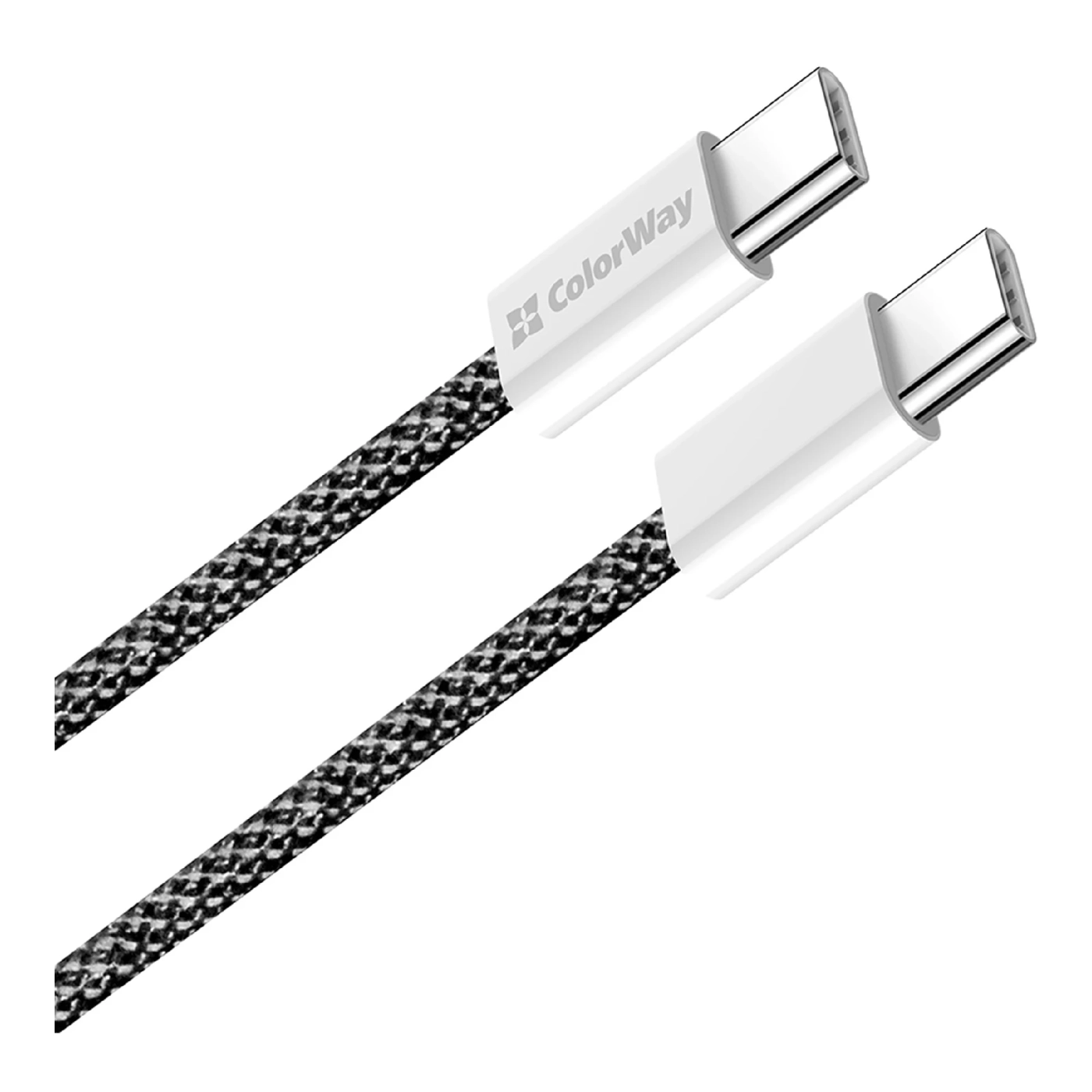 Купить Кабель ColorWay USB-C - USB-C 60W 3А 2m Black (CW-CBPDCC068-BK) - фото 5