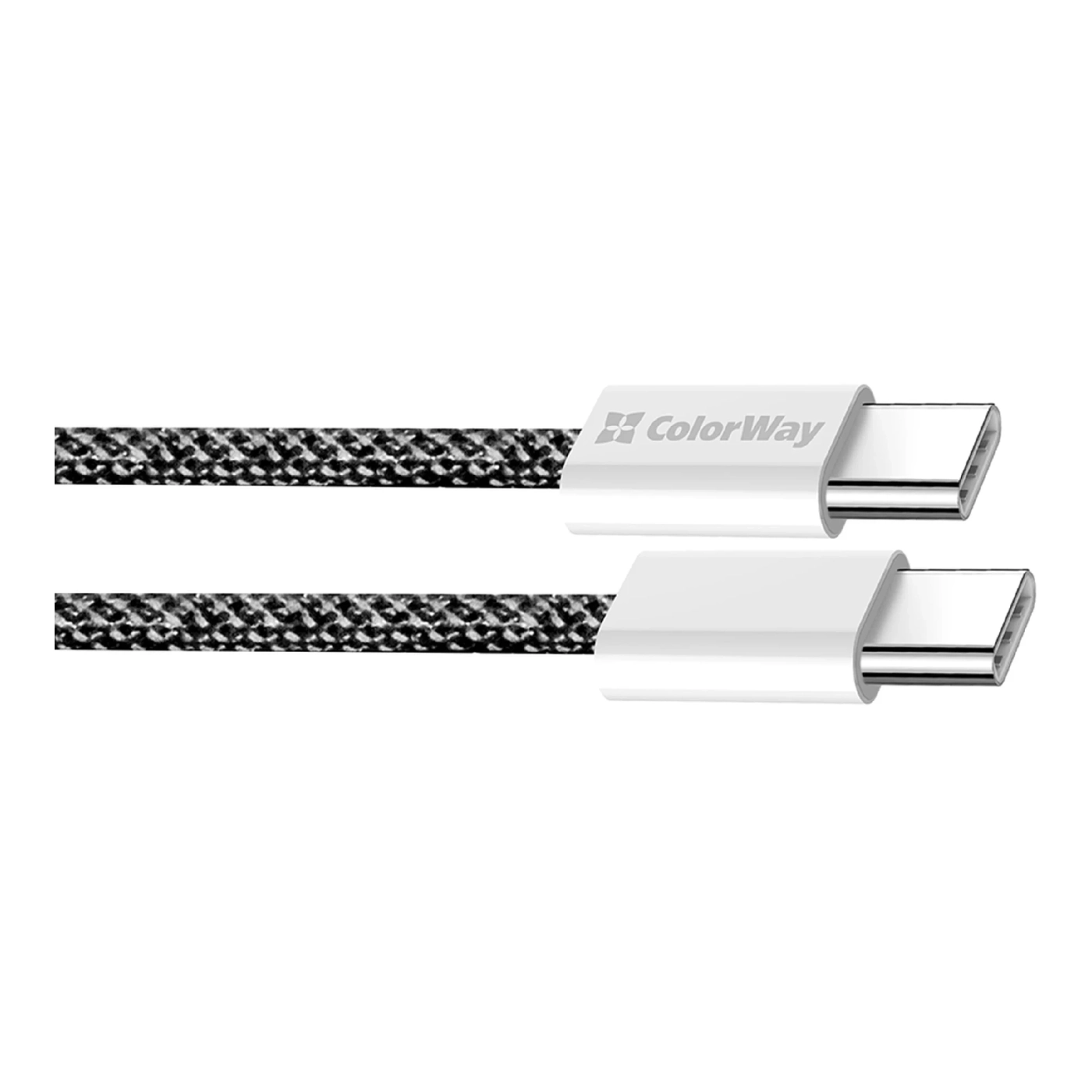 Купить Кабель ColorWay USB-C - USB-C 60W 3А 2m Black (CW-CBPDCC068-BK) - фото 7