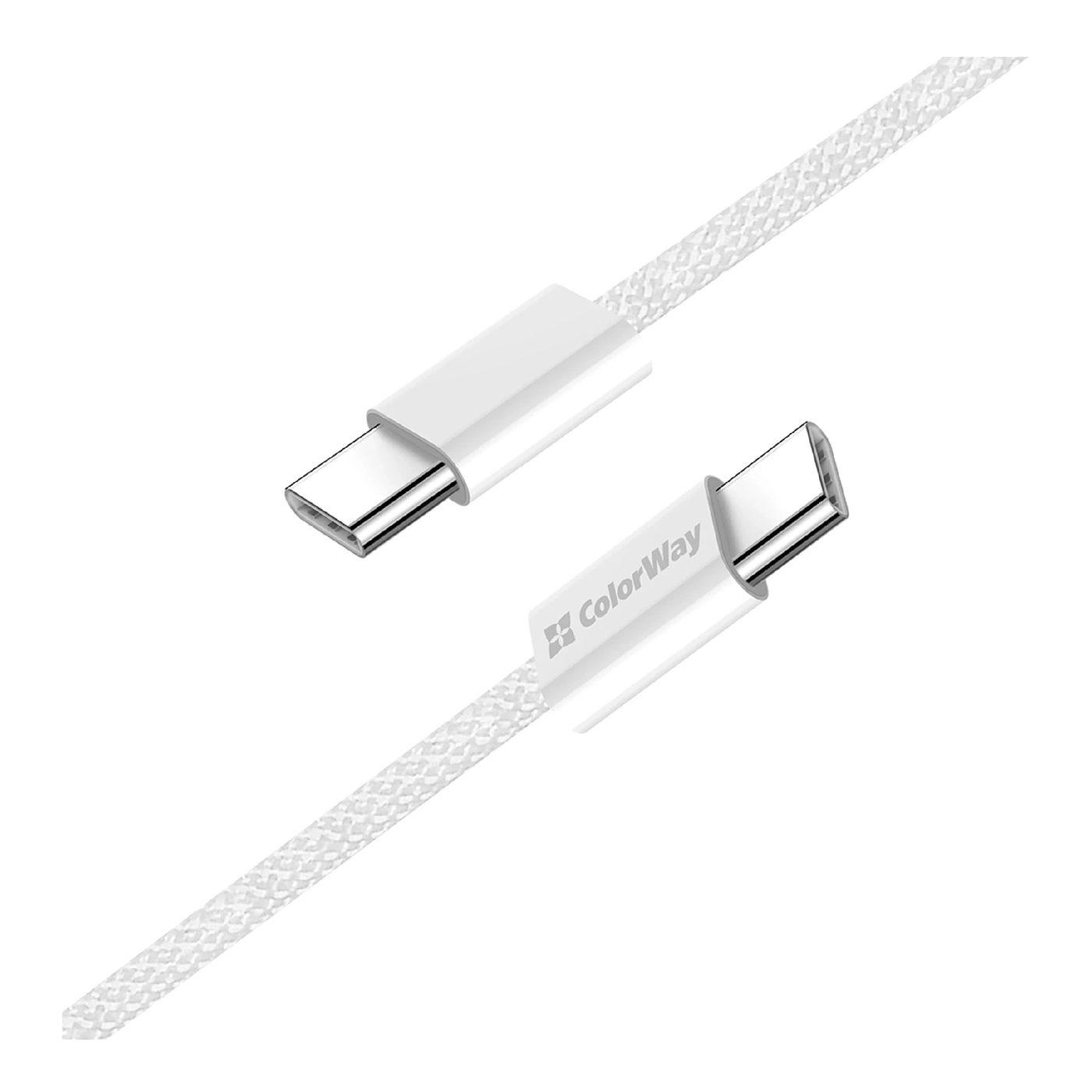Купить Кабель ColorWay USB-C - USB-C 60W 3А 2m Grey (CW-CBPDCC068-GR) - фото 3