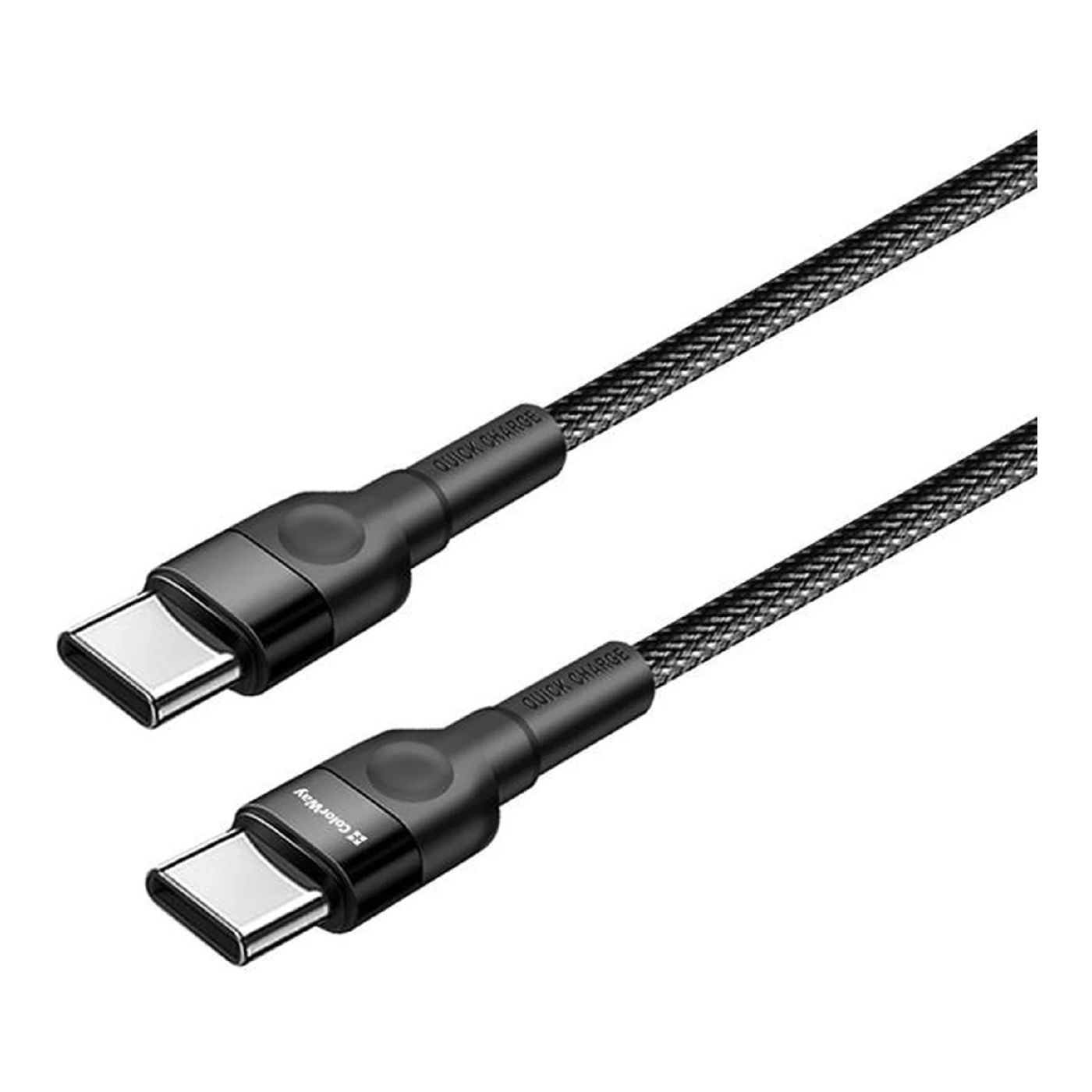 Купить Кабель ColorWay USB-C - USB-C 65W 3А 1m Black (CW-CBPDCC047-BK) - фото 2