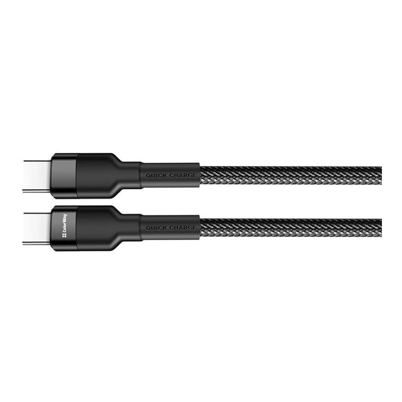 Купить Кабель ColorWay USB-C - USB-C 65W 3А 1m Black (CW-CBPDCC047-BK) - фото 6