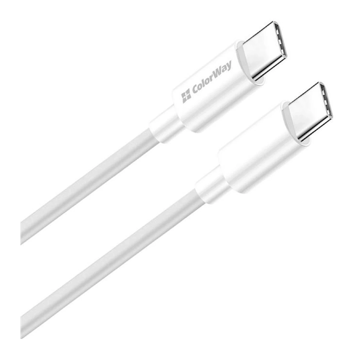 Купить Кабель ColorWay USB-C - USB-C 65W 3А 2m White (CW-CBPDCC056-WT) - фото 2