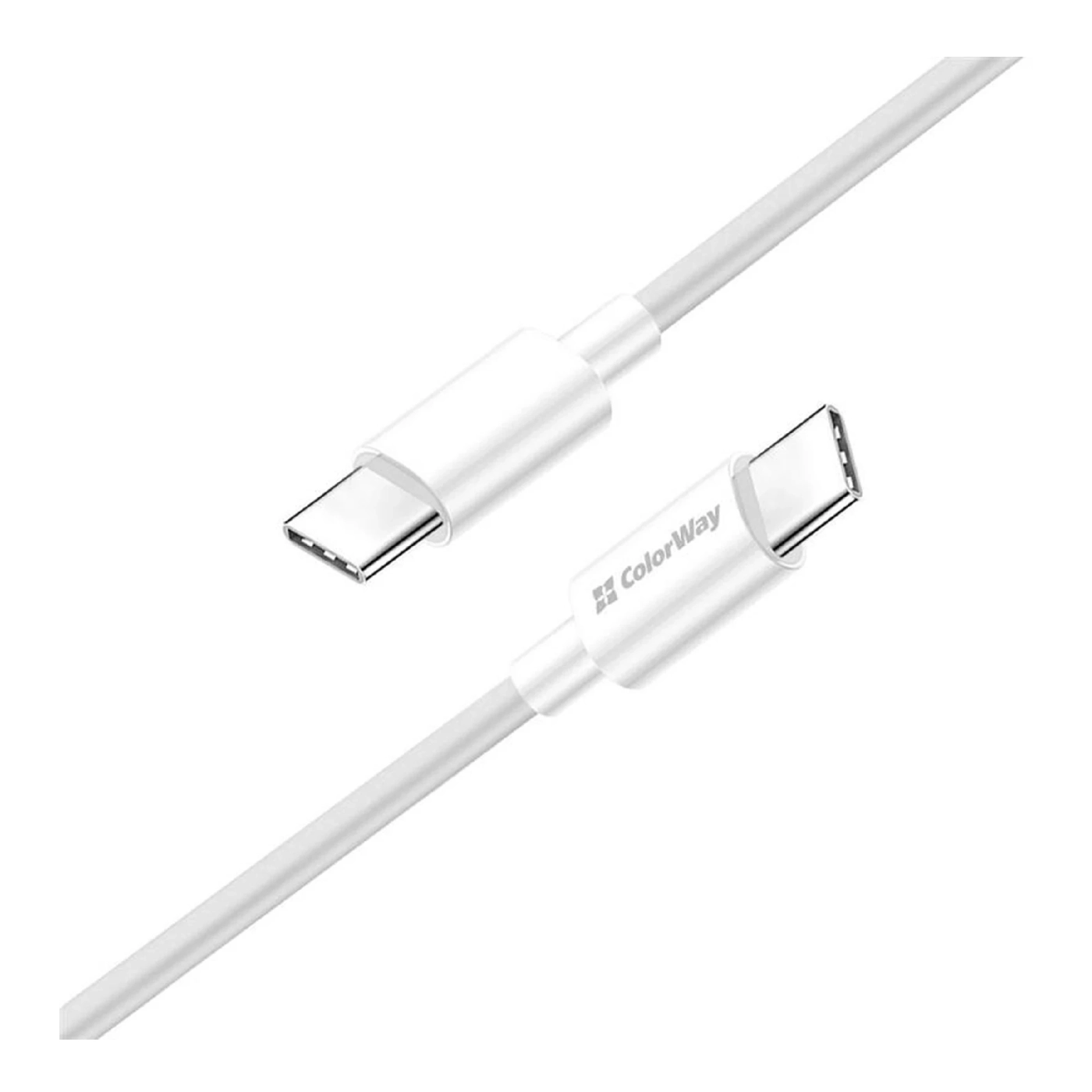 Купить Кабель ColorWay USB-C - USB-C 65W 3А 2m White (CW-CBPDCC056-WT) - фото 3