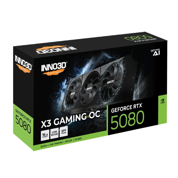 Купить Видеокарта Inno3D Nvidia GeForce RTX 5080 X3 GAMING OC 16GB (G50803-16D7X-17603930) - фото 3