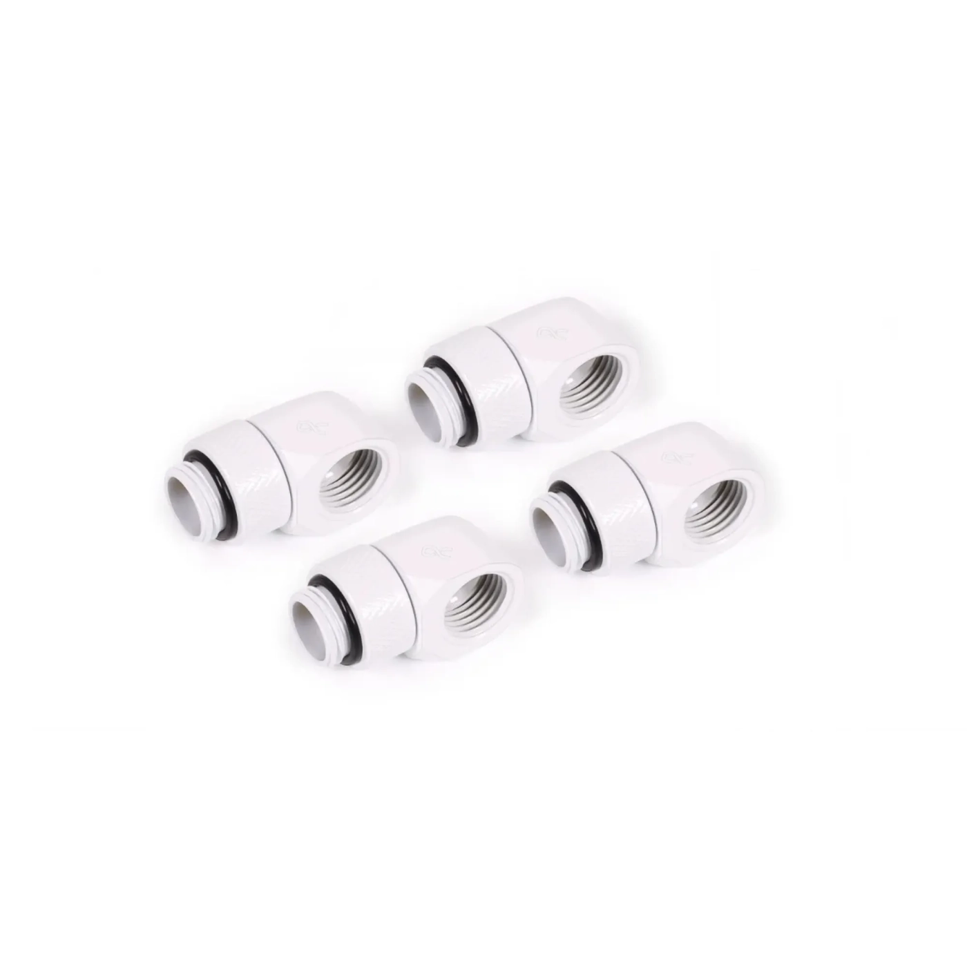 Купить Фитинг Alphacool Eiszapfen L-connector rotatable White 4-pack (17619) - фото 1