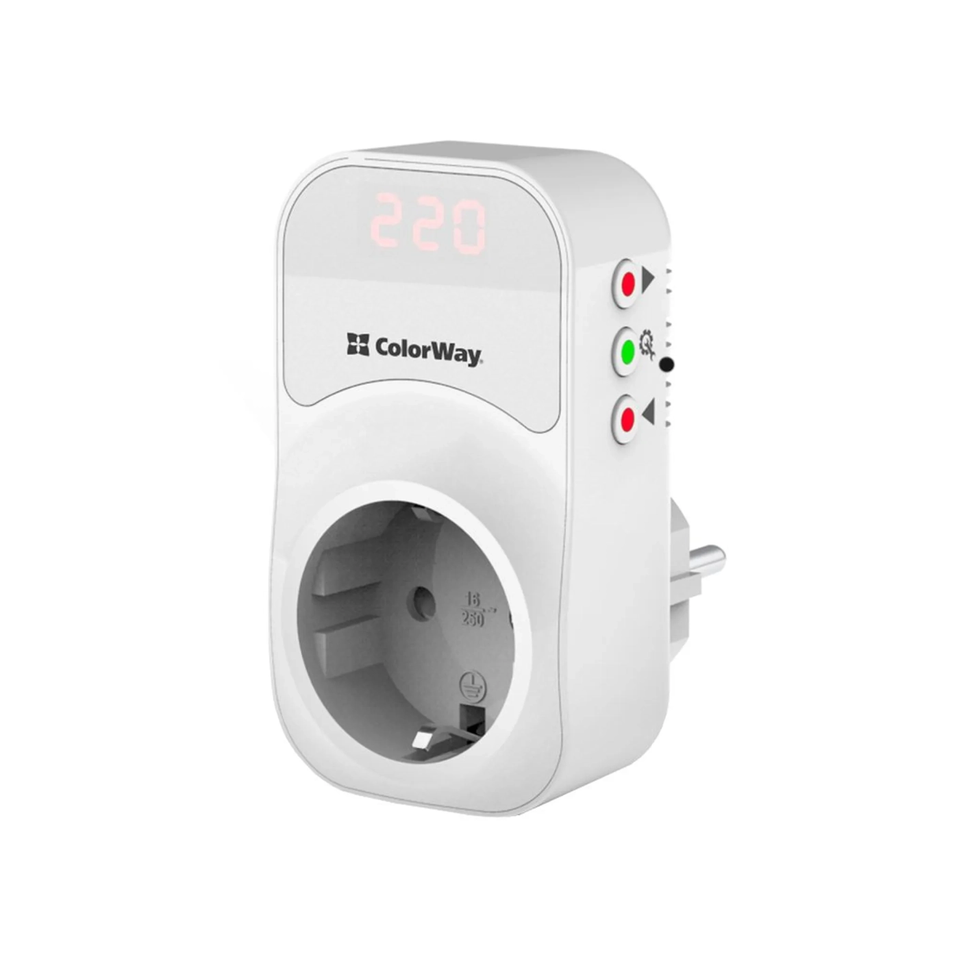 Купить Реле напряжения ColorWay (16A/3680W) 150V-210V/230V-280V DS1 (CW-VR16-01D) - фото 3