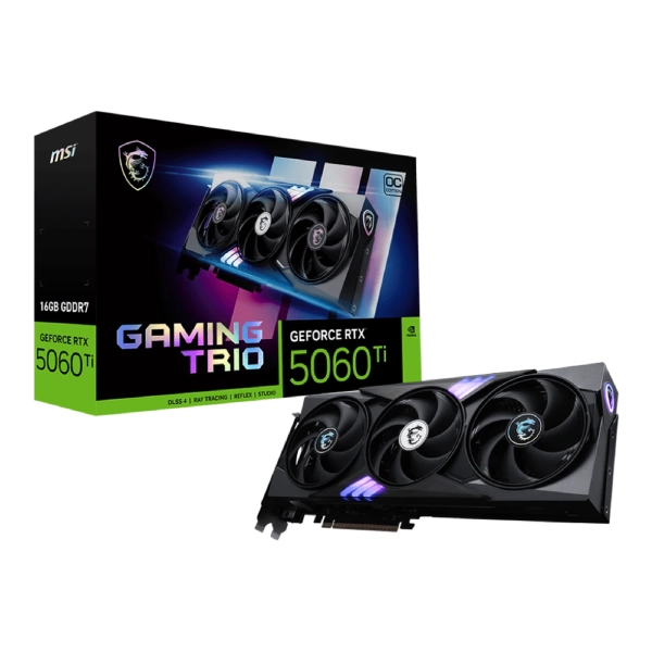 Купить Видеокарта MSI Nvidia GeForce RTX 5060 Ti GAMING TRIO OC 16GB (G506T-16GTC) - фото 6